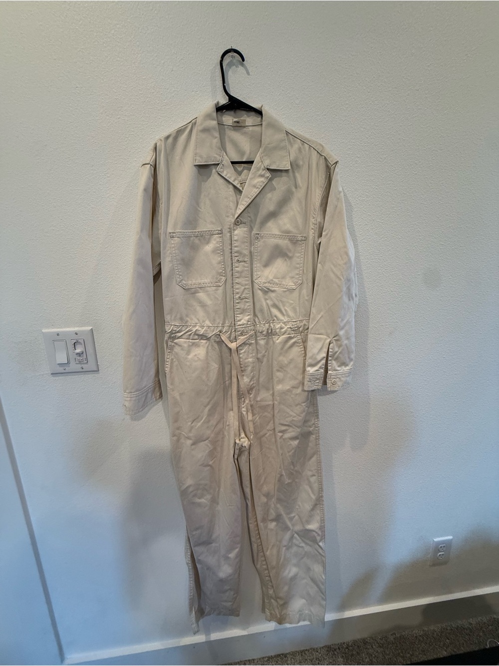 Levi's Women's Cream Utility Jumpsuit
